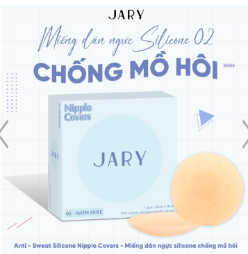 Miếng Dán Ngực Silicone Jary Nipple Cover - 02 With Hole