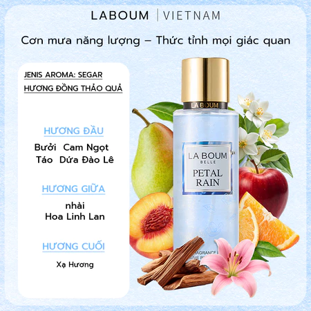 [LA BOUM] Nước Hoa La Boum Belle Petal Rain Fragrance Mist 250ml