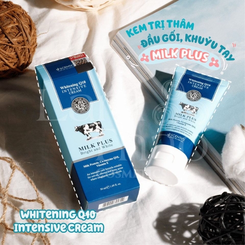 Kem Giảm Thâm Đầu Gối Khuỷu Tay Scentio Milk Plus Whitening Q10 Intensive 50ml