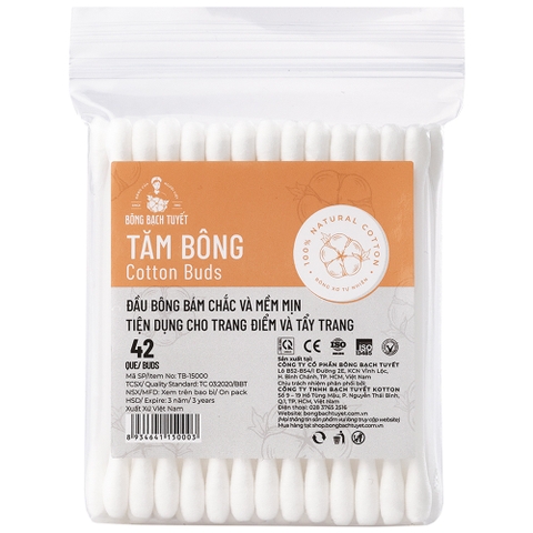 Tăm Bông Bông Bạch Tuyết 42 Que