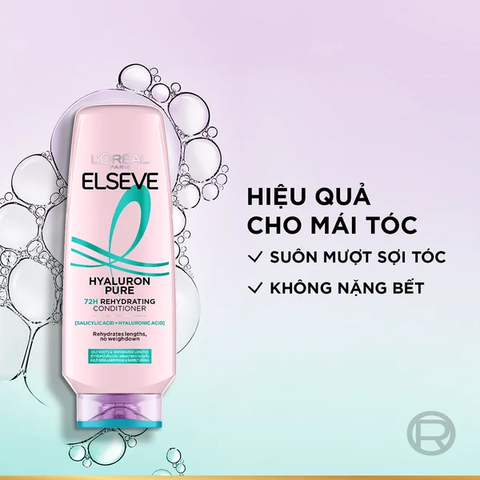 [LOREAL] Dầu Xả  Loreal Elseve Hyaluron Pure 72H Purifying Conditioner 375ml