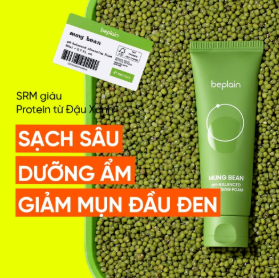 Sữa Rửa Mặt Beplain Mung Bean pH- Balanced Cleansing Foam 160ml