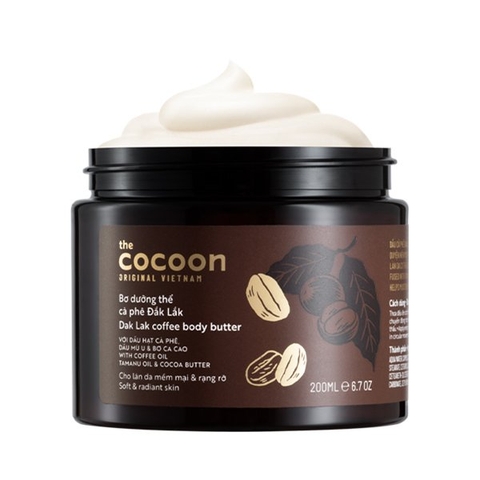 Bơ Dưỡng Thể Cafe Đắk Lắk The Cocoon 200ml