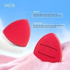 BP57 - 01 - Bông Phấn Nền Đệm Khí Vacosi, Đỏ