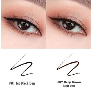 VM24-01 Vacosi Natural Studio Waterproof Eyeliner #01 Jet Black - Mắt Nước Waterproof Siêu Lì #01 Đen
