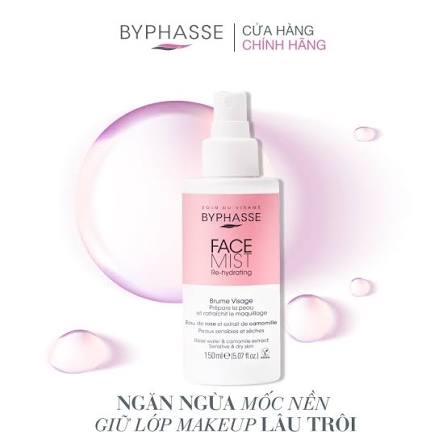 Xịt Khoáng Byphasse Face Mist Re-Hydrating Sensitive & Dry Skin 150ml