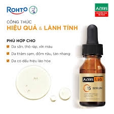 (Rohto) Tinh Chất Acnes Lab C15 Serum 15ml