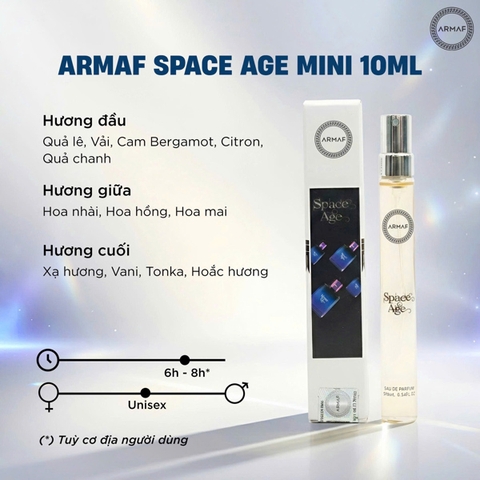 Nước Hoa Armaf Originals Space Age EDP 10ml