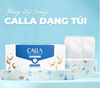 Bông Làm Sạch Da Dạng Túi Calla Skin Cleansing Cotton 80 Miếng
