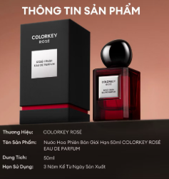 Nước Hoa Colorkey Rose Rose Crush EDP 50ml