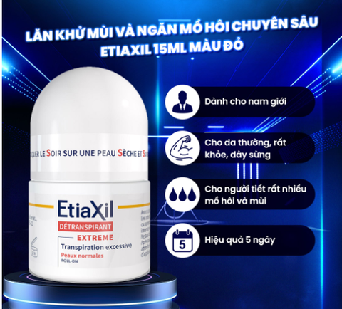 Lăn Khử Mùi Cho Da Thường ETIAXIL Détranspirant - 15ml