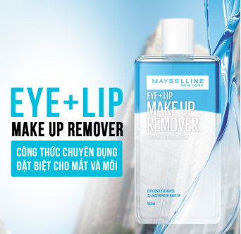Nước Tẩy Trang Mắt Môi Maybelline Eye + Lip Make Up Remover