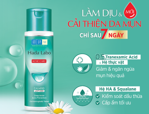 (Rohto) Dung Dịch Dưỡng Ẩm Hada Labo Acne Care Calming Lotion 170ml