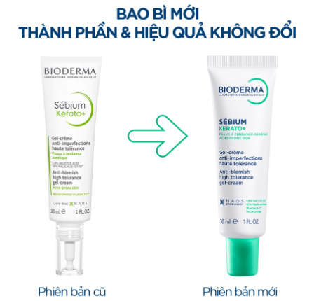 Kem Dưỡng Bioderma Sebium Kerato+ 30ml