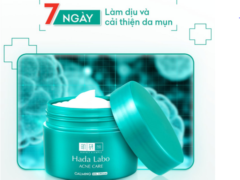(Rohto) Gel Dưỡng Ẩm Hada Labo Acne Care Calming Gel Cream Da 50g