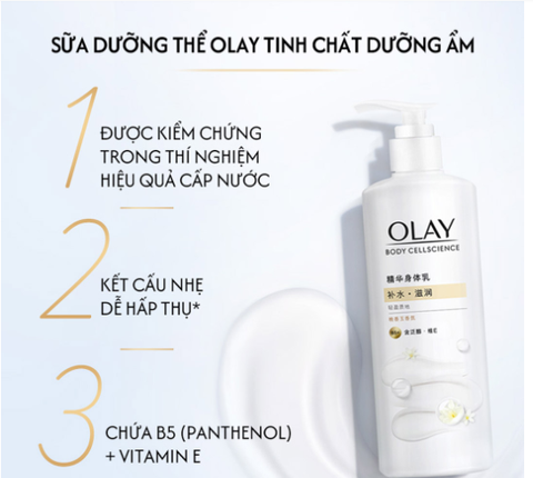 Sữa Dưỡng Thể Tinh Chất Dưỡng Ẩm Olay Body Cellscience B5+ 260g