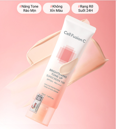Kem Chống Nắng Cell Fusion C Brightening Tone Up Suncreen 100 SPF50+ PA++++