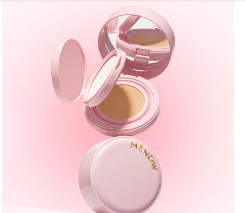 Phấn Nước Kèm Phấn Phủ Menow Rouge Light Makeup Powder Cushion Powder Cream 17g