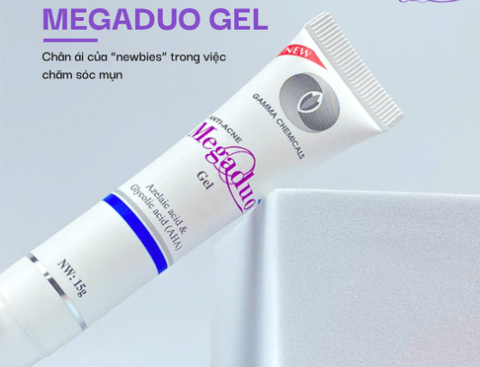 Gel Giảm Mụn Megaduo Azelaic Acid & Glycolic Acid (AHA) 15g