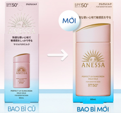 Kem Chống Nắng Anessa Perfect UV Suncreeen Mild Milk N 60ml - Hộp Giấy