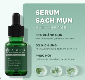 [CARYOPHY] Tinh Chất Trị Mụn CARYOPHY Portulaca Ampoule - 30ml