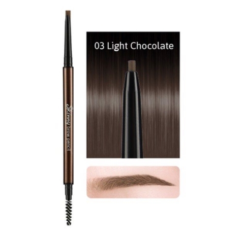 Chì Mày Siêu Mảnh Cathy Doll Skin Brown Pencil #03 Light Chocolate