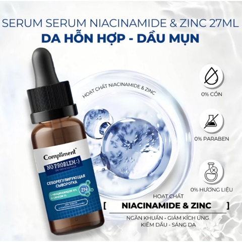 Tinh Chất Compliment No Problem Niacinaide & ZinC 27ml
