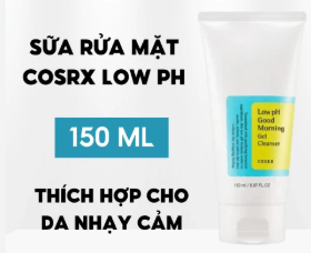 Sữa Rửa Mặt Cosrx Low pH Good Morning Gel Cleanser 150ml