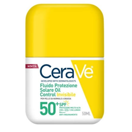 Sữa Chống Nắng Cerave Invisible Dry Touch Fluid Sunscreen For Normal To Oily Skin SPF50+ PA++++ 50ml