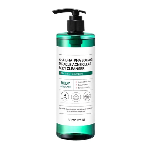 Sữa Tắm Trị Mụn SOME BY MI AHA-BHA-PHA 30 Days Miracle Acne Clear Body Cleanser - 400ml