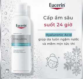Xịt Khoáng Eucerin Hyaluron Moisturisig Mist Spray 150ml