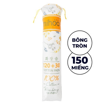 Bông Tẩy Trang Mihoo Cotton Pad 120+30