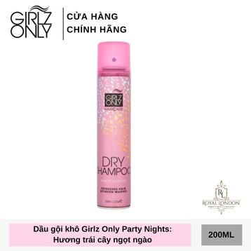 00-Dầu Gội Khô Girlz Only 200ml