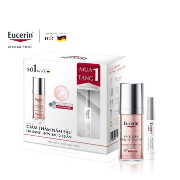 Combo Tinh Chất Eucerin Spotless Brightening Booster Serum 30ml + Spot Corrector 5ml