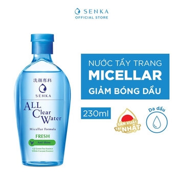 Nước Tẩy Trang Senka All Clear Water Micellar Formula - Fresh 230ml