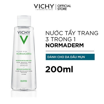 Nước Tẩy Trang Vichy Normaderm 3 In 1 Micellar Solution 200ml