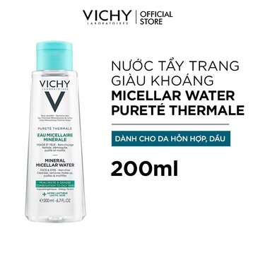Nước Tẩy Trang Vichy Mineral Micellar Water 200ml