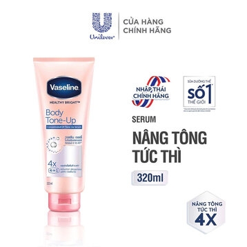 Dưỡng Thể Vaseline Healthy Bright Gluta-Hya Niacinamide Tone Up 300ml