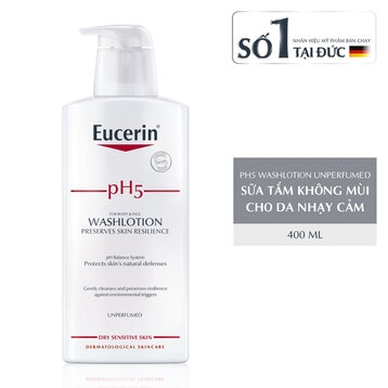 Sữa Tắm Eucerin pH5 Washlotion For Face & Body 400ml