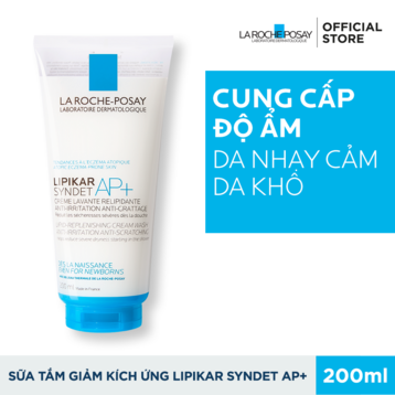 Sữa Rửa Mặt & Sữa Tắm La Roche Posay  Lipikar Syndet AP+ 200ml