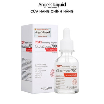 Serum Dưỡng Trắng Chuyên Sâu Angel’s Liquid 7Day Whitening Program Glutathione 700 V-Ampoule 30ml