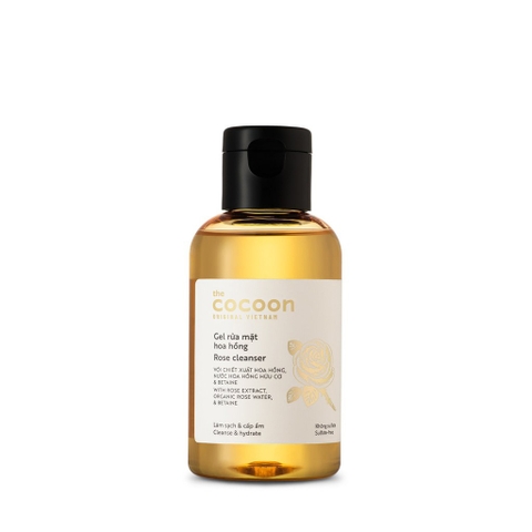 The CoCoon  Gel Rửa Mặt Hoa Hồng Rose Cleanser 140ml