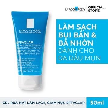 Sữa Rửa Mặt La Roche-Posay Effaclar Purifying Foaming Gel - 50ml