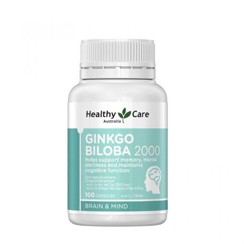 Viên Uống Healthy Care Ginkgo Biloba 100 Capsules