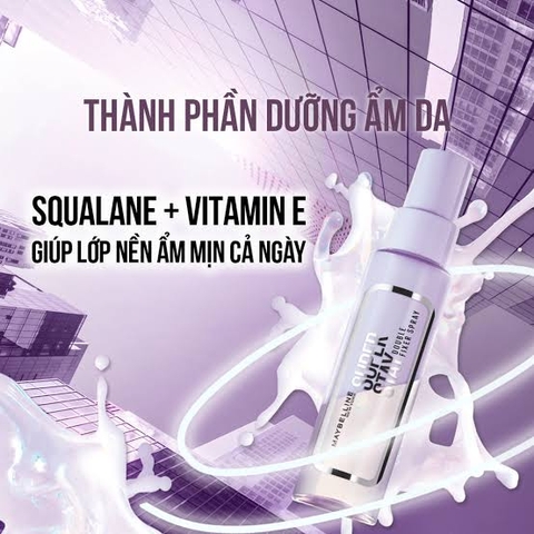 Xịt Cố Định Trang Điểm Maybelline Super Stay Double Fixer Spray 55ml