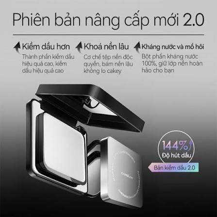 Phấn Nén 2.0 Carslan Black Magnet Soft Focus Powder 8g - 02 Siêu Kiềm Dầu Trong Suốt