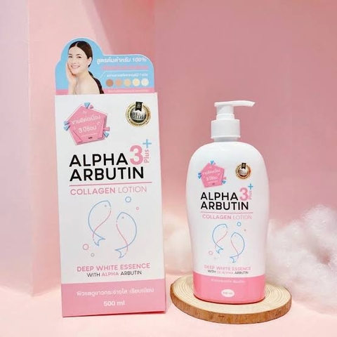Dưỡng Thể Alpha Arbutin Collagen Lotion Deep White Essence 500ml