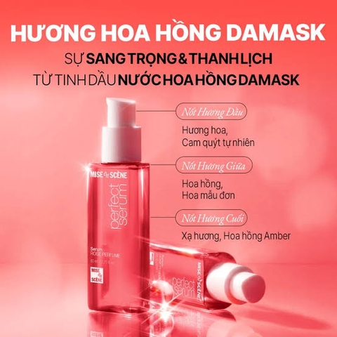 Tinh Chất Dưỡng Tóc Miseen Perfect Serum Rose Perfume 80ml