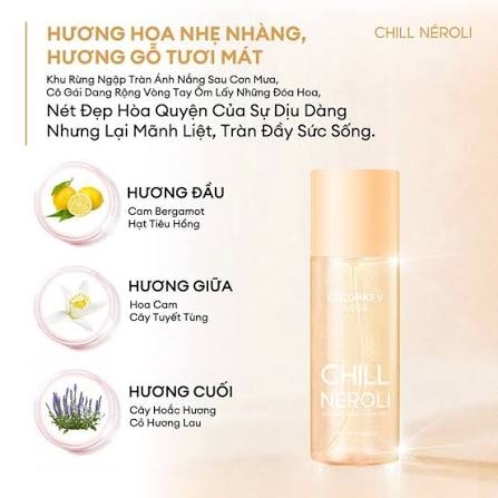 Xịt Thơm Toàn Colorkey Chill Neroli Shimmer Fragrance Mist 100ml