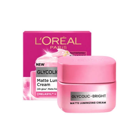 Kem Dưỡng Loreal Glycolic - Bright Matte Luminizing Cream 30ml